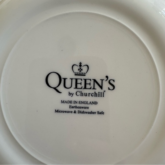 Vintage Queen’s by Churchill England Toile de jouy Pink Floral Butterfly 2 Plate - Picture 6 of 7